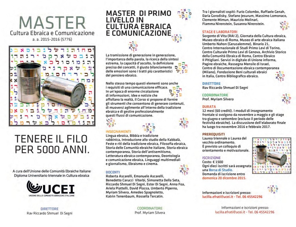 Bando Ucei Master 2015-2016