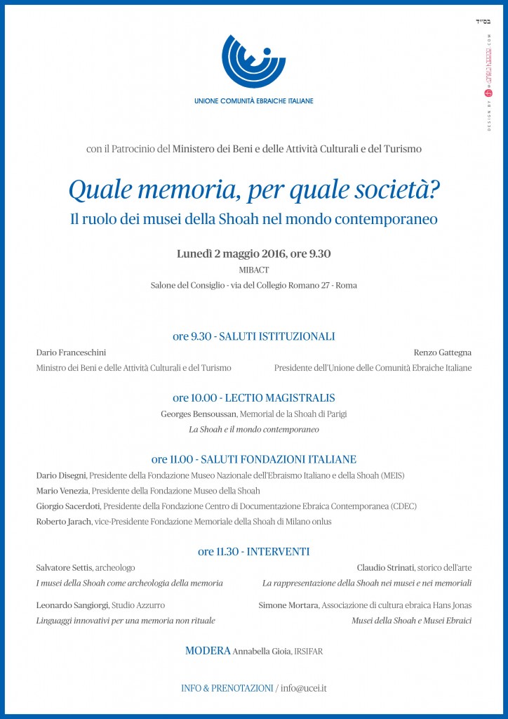 Convegno Quale memoria per quale società