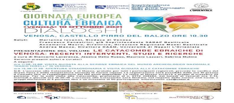 Speciale evento: Venosa e Giornata Europea della Cultura Ebraica 2021
